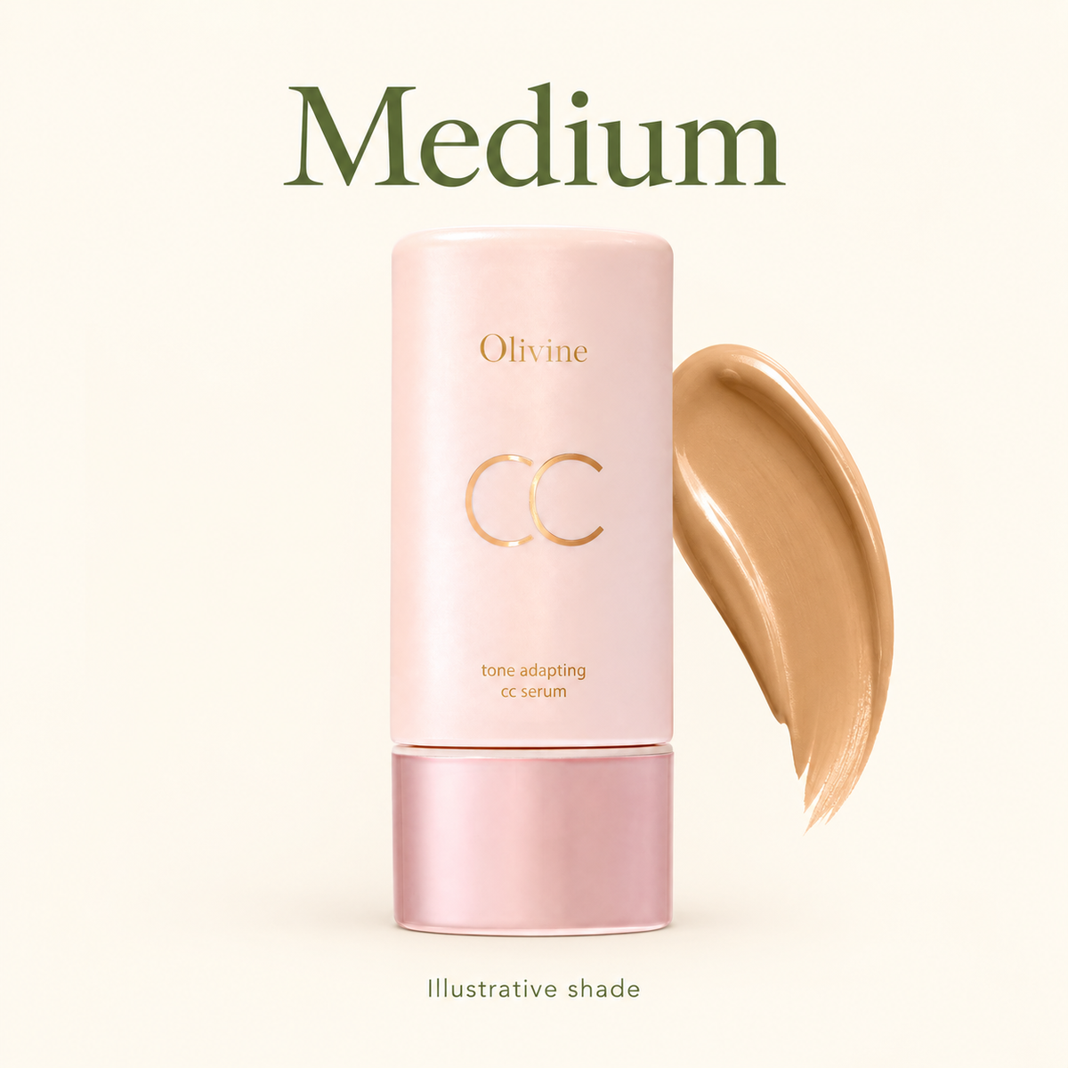 Olivine CC Serum medium — illustrative shade